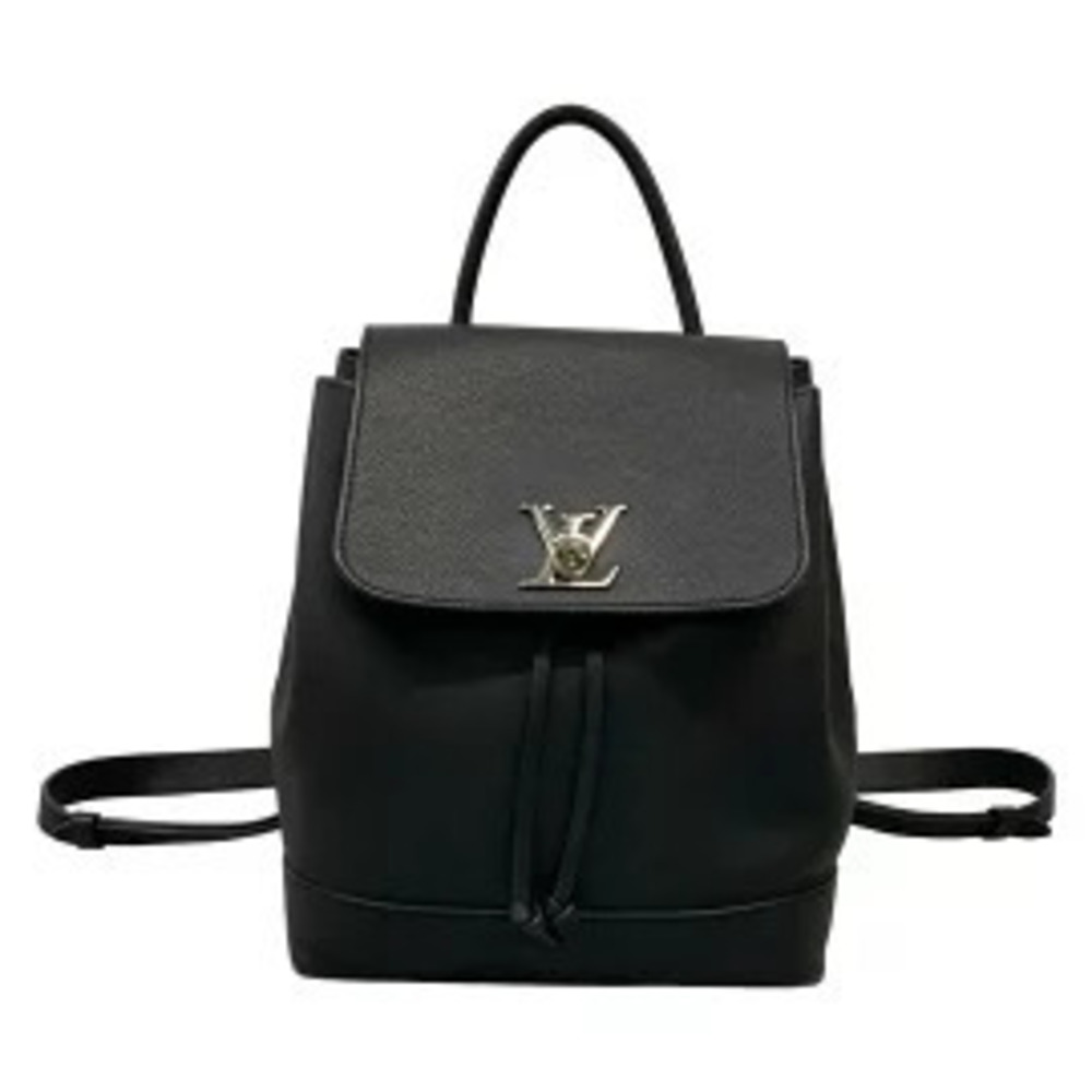 Louis Vuitton Lockme Backpack Rucksack Leather Noir Black